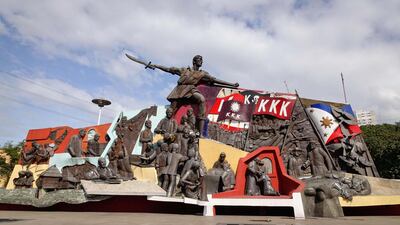 The Bonifacio and Katipunan Revolution Monument. Alamy