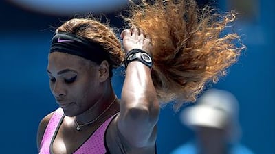 Serena Williams lost 4-6, 6-3, 6-2 to Ana Ivanovic. Joe Castro / EPA