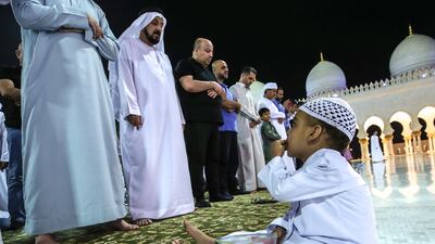 Worshippers of all all ages flocked to the mosque