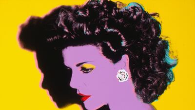 Princess Caroline of Monaco, 1983, acrylic and silkscreen ink on linen. Photo: The Andy Warhol Foundation for the Visual Arts
