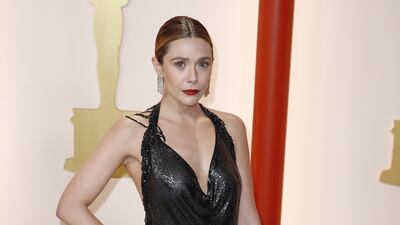 Elizabeth Olsen wears Givenchy. EPA