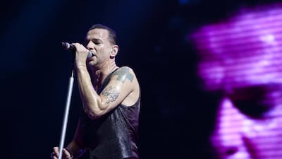 Dave Gahan of Depeche Mode at their Grand Prix gig in the capital. Antonie Robertson / The National