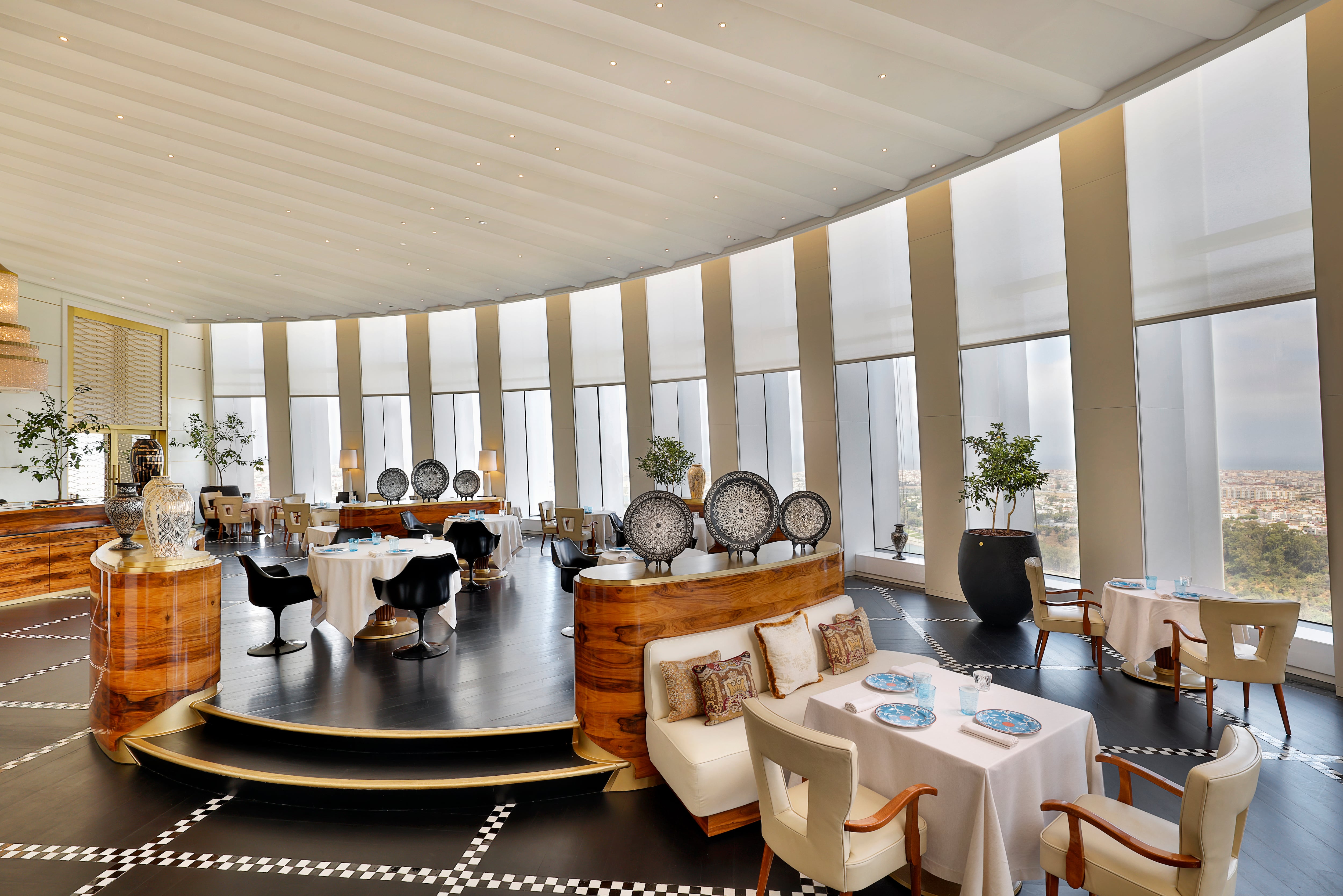 The restaurant serves Mediterranean cuisine. Photo: Waldorf Astoria Rabat Sale