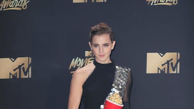 Emma Watson, in Kitx, attends the MTV Movie and TV Awards at the Shrine Auditorium in Los Angeles, California, on May 7, 2017. EPA