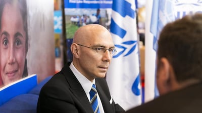 As the UAE prepares to take the first of 15,000 refugees Volker Turk, the assistant high commissioner for protection at UNHCR, says he hopes more people affected by conflicts will be welcomed in the Emirates. Reem Mohammed / The National