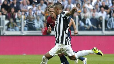 Chile midfielder Arturo Vidal won the Serie A title with Juventus this season. Marco Bertorello / AFP