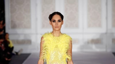 The Atelier Zuhra autumn / winter show during London Fashion Week on February 16, 2019. Getty Images