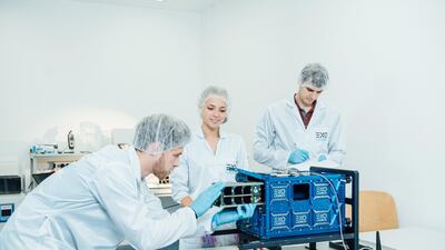 Exolaunch launches multiple nanosats at once and stores them in these 'ExoPods' to keep them safe. Courtesy: Exolaunch