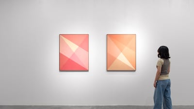 Rana Begum's Taking Form at The Third Line features tapestries and acrylic paintings, as well as watercolours. Photo: The Third Line