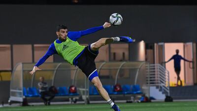 Mohanad Salem during training.