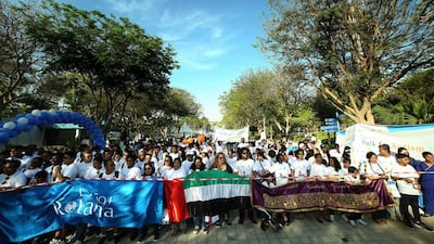 The Camelicious Global Autism Awareness Festival & Walk is taking place at Zabeel Park in Dubai on April 15. Courtesy Buzzy Bee