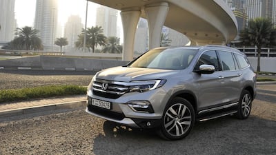 The new Honda Pilot’s performance isn’t the most punchy, but its refinement more than compensates. Kevin Hackett for The National