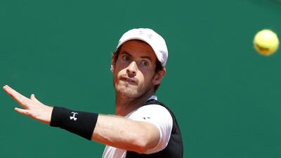 Andy Murray of Great Britain returns the ball to Rafael Nadal of Spain during their semi final match at the Monte-Carlo Masters tournament in Monaco, 16 April 2016. EPA/SEBASTIEN NOGIER