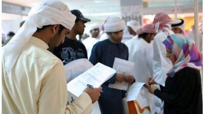 A survey of nationals aged 15 to 24 in Qatar, Saudi Arabia and the UAE shows unemployment looms as a huge worry for youngsters. Paulo Vecina / The National