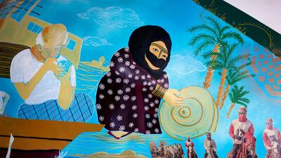 The horses were painted by primary-age school children across government schools in Dubai