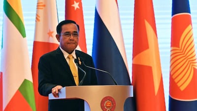 Thailand's Prime Minister Prayut Chan-O-Cha speaks during a press conference at the end of the 34th Association of Southeast Asian Nations (Asean) summit in Bangkok on June 23, 2019. AFP