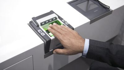 Fingerprints and photos will become mandatory for EU trips starting from October 2024. Reem Mohammed / The National