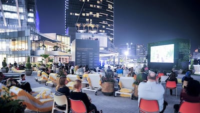 Cinema under the stars at the Galleria Mall. Courtesy Galleria Mall