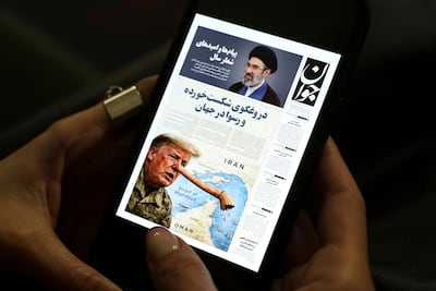 Iranian newspapers this week ridiculed what they called Donald Trump's "lies" about diplomatic negotiations. AFP