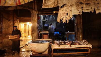 Fish on display at the market