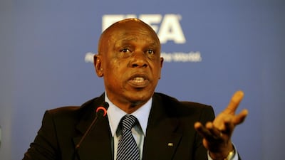 ROBBEN ISLAND, SOUTH AFRICA - DECEMBER 03: Tokyo Sexwale member of FIFA's Committee for Fair Play and Social Responsibility and former Robben Island prisoner talks to the media on December 3, 2009 in Robben Island, South Africa. (Photo by Shaun Botterill/Getty Images)