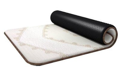 The Timez5 prayer mat boasts five layers of support. Courtesy Timez5