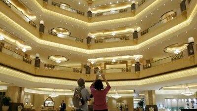 Total revenue at Abu Dhabi's hotels rose 11 per cent last month compared with the same month a year earlier to Dh408 million. Ryan Carter / The National