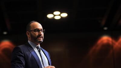 Hani Nofal said the internet was at a crossroads and government must make the best use of data for security. Satish Kumar / The National