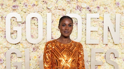 Issa Rae in Pamella Roland. AP