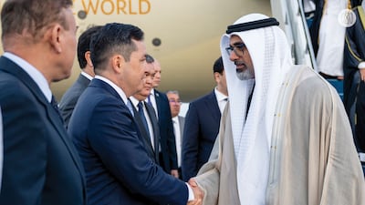 Sheikh Khaled in Astana, the capital of the Republic of Kazakhstan