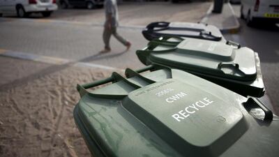 The recycling responsibilities in Abu Dhabi are divided up on opposing sides of Airport road, and are handled by two separate waste management Abu Dhabi authorities. Silvia Razgova / The National