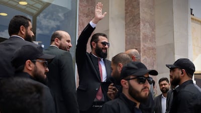 Syrian President Ahmad Al Shara visited the flood-affected province of Deir Ezzor. Photo: Sana