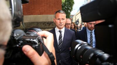 Former Manchester United star Ryan Giggs appeared at the Manchester Crown Court on Monday, at the start of his trial on charges of assaulting his ex-girlfriend. AFP