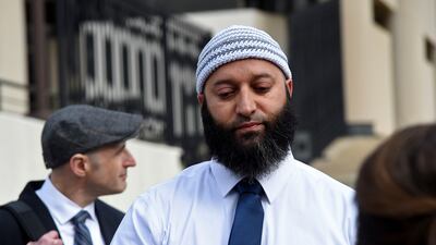 Adnan Syed outside the Robert Murphy Courts of Appeal building in February 2023, in Annapolis, Maryland. AP