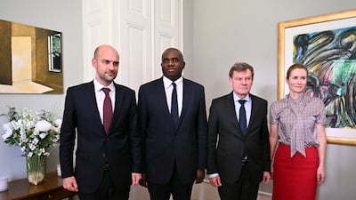 French Foreign Minister Jean-Noel Barrot, UK Foreign Secretary David Lammy, German Foreign Minister Johann Wadephul, and the EU's top diplomat Kaja Kallas met their Iranian counterpart in June. Pool/Getty Images