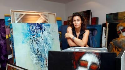Ghada Kunash, the managing director of Vindemia gallery in Dubai, says bidders should set boundaries in their spending even before entering the auction. Jeffrey E Biteng / The National