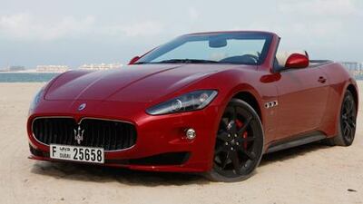 The boot space in the Maserati GranCabrio Sport is pitiful, but it will turn heads with the glorious cacophony from its engine. Jeffrey E Biteng / The National