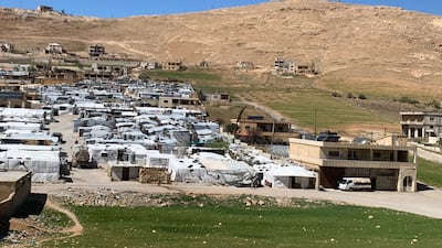 The Lebanese town of Arsal, where about two-thirds of residents are Syrian refugees. Jamie Prentis / The National