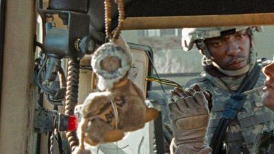 Anthony Mackie (left) and Jeremy Renner in Kathryn Bigelow's The Hurt Locker. Courtesy Summit Entertainment