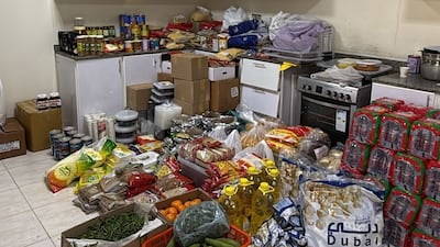 Food supplies included 800 litres of cooking oil, 500kg sugar, 300kg lentils, 200kg pickle, 100kg coffee and 50kg turmeric, 30,000 disposable plates and 50,000 spoons.