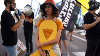 Protesters in northern Israel want the violence to stop. AFP