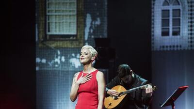 Mariza performs at Emirates Palace on March 29, 2017 as part of Abu Dhabi Festival 2017. Courtesy Edelman Dabo