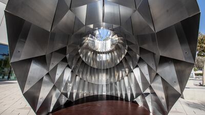 'Haweia', built by three architecture students from the American University of Sharjah, won the Christo and Jeanne-Claude Award in 2020. Photo: NYU Abu Dhabi