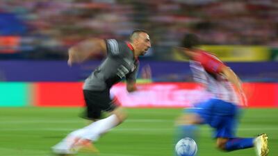 Bayern Munich’s Franck Ribery in action against Atletico Madrid. Paul Hanna / Reuters