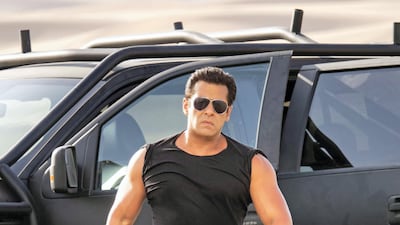 Salman Khan on location in Abu Dhabi. Courtesy twofour54