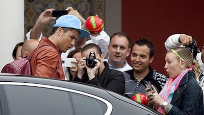 Cristiano Ronaldo is still nursing a thigh injury. Paulo Cunha / EPA