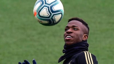 Real Madrid's Brazilian forward Vinicius Junior . AFP