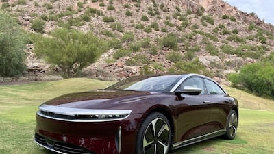 A Lucid Air electric vehicle. The adoption of EVs is rising worldwide as governments fight against climate change. Reuters