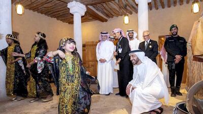 Sheikh Abdullah bin Zayed and Adel bin Ahmed Al-Jubeir in Ad Diriyah, Saudi Arabia.