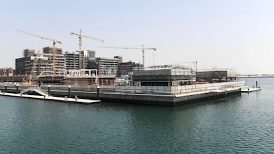 Construction at Yas Bay is gathering pace, with a new arena and Hilton hotel among the attractions. All pictures by Khushnum Bhandari for The National